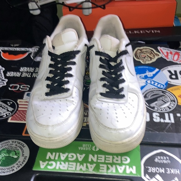 White Nike Air Force 1s - Picture 2 of 4